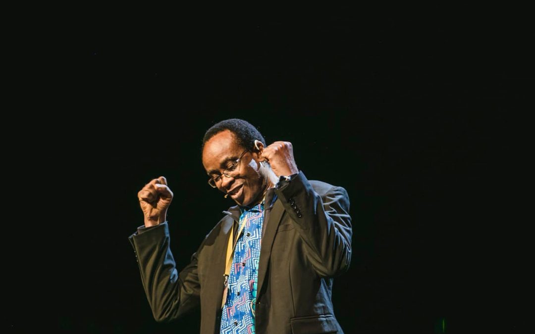 Nnimmo Bassey speaks at the Elevate Festival 2019 Opening Show